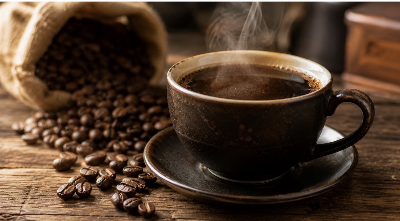 home barista enjoying perfect cup of coffee.