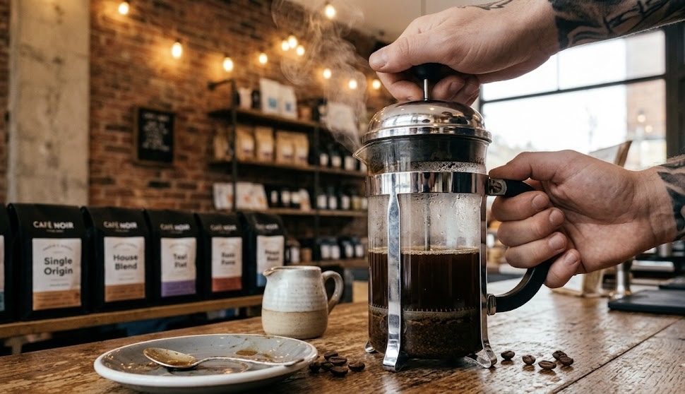 French press coffee brewing method