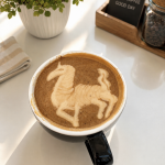professional barista latte art